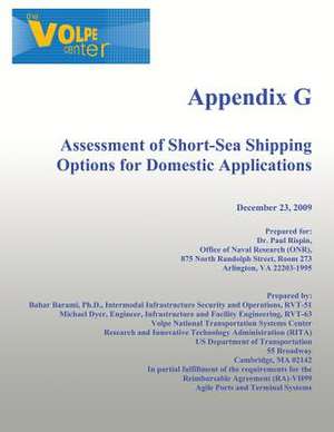 Assessment of Short-Sea Shipping Options for Domestic Applications de Us Department of Transportation