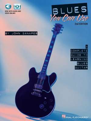 Blues You Can Use - 2nd Edition: A Complete Guide to Learning Blues Guitar (Bk/Online Media) de John Ganapes