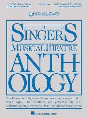 The Singer's Musical Theatre Anthology - Volume 6 Mezzo-Soprano/Belter - Book/Online Audio de Richard Walters