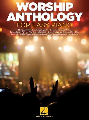 Worship Anthology for Easy Piano de Hal Leonard Publishing Corporation