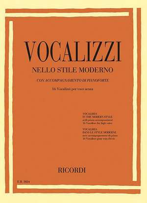 Vocalises in the Modern Style [Vocalizzi Nello Stile Moderno] de Hal Leonard Corp