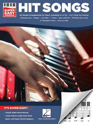 Hit Songs - Super Easy Songbook de Hal Leonard Corp