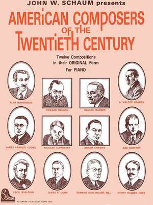 American Composers of the 20th Century de Hal Leonard Corp