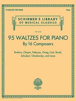 95 Waltzes by 16 Composers for Piano de Hal Leonard Publishing Corporation