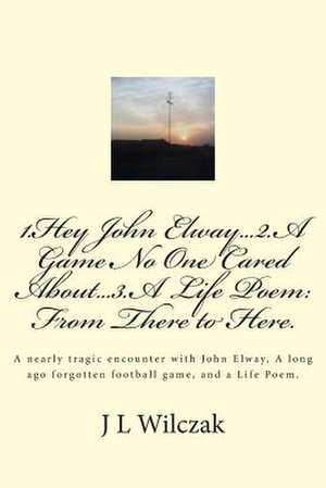 1.Hey John Elway..2.a Game No One Cared About..3. from There to Here. de J. L. Wilczak