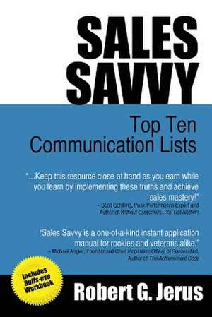 Sales Savvy de Robert G. Jerus