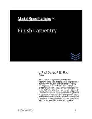Model Specifications de J. Paul Guyer