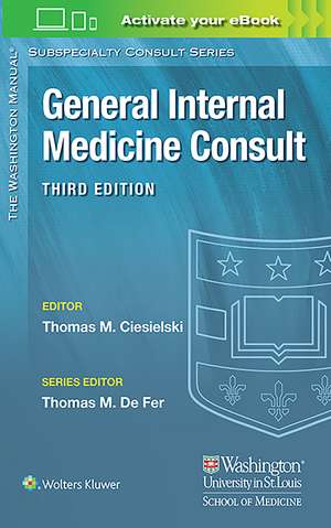 Washington Manual® General Internal Medicine Consult de Thomas Ciesielski