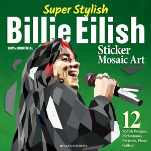 Super Stylish Billie Eilish Sticker Mosaic Art de Logan Powell