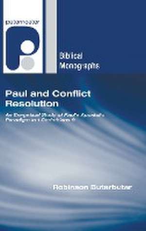 Paul and Conflict Resolution de Robinson Butarbutar