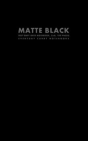 Matte Black Dot Grey Grid Notebook, 5x8, 100 Pages de Everyday Carry Notebooks