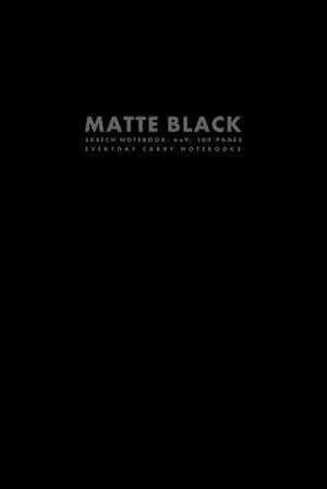 Matte Black Sketch Notebook, 6x9, 100 Pages de Everyday Carry Notebooks