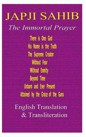 Japji Sahib - English Translation and Transliteration de Almighty God