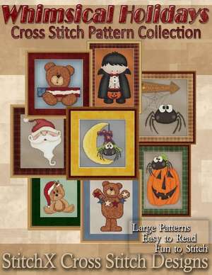 Whimsical Holiday Cross Stitch Pattern Collection de Tracy Warrington