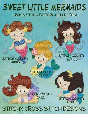 Sweet Little Mermaids Cross Stitch Pattern Collection de Tracy Warrington