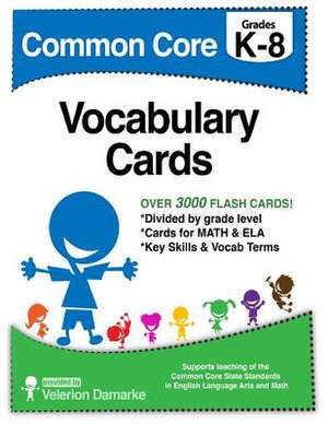 Common Core Vocabulary Cards de Velerion Damarke