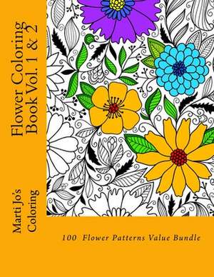 Flower Coloring Book Vol. 1 & 2