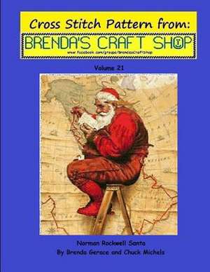 Norman Rockwell Santa - Cross Stitch Pattern de Brenda Gerace