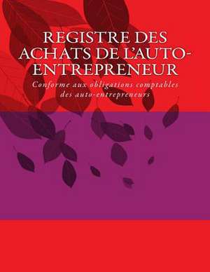 Registre Des Achats de L'Auto-Entrepreneur de G. C