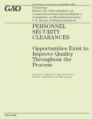 Personal Security Clearances de Government Accountability Office (U S )