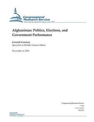 Afghanistan de Congressional Research Service