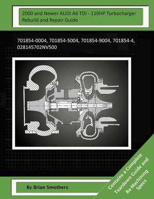 2000 and Newer Audi A6 Tdi - 110hp Turbocharger Rebuild and Repair Guide de Brian Smothers