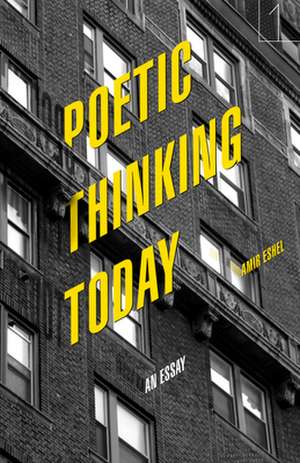 Poetic Thinking Today de Amir Eshel
