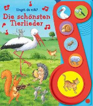 Die schönsten Tierlieder - Liederbuch mit Sound - Pappbilderbuch mit 6 Melodien de Phoenix International Publications Germany GmbH