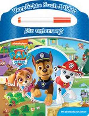 PAW Patrol - Verrückte Such-Bilder für unterwegs - Wimmelbuch - Pappbilderbuch mit Stift und abwischbaren Seiten de Phoenix International Publications Germany GmbH