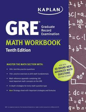 GRE Math Workbook de Kaplan