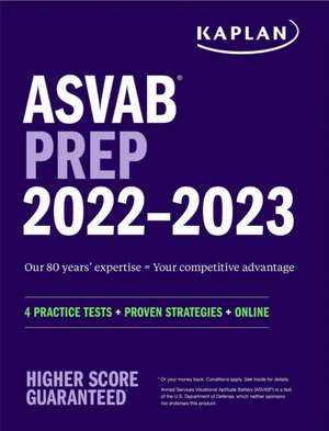 ASVAB Prep 2022-2023 de Kaplan Test Prep