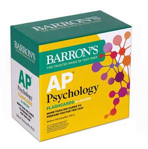 AP Psychology Flashcards, Sixth Edition: Up-to-Date Review de Barron's Educational Series