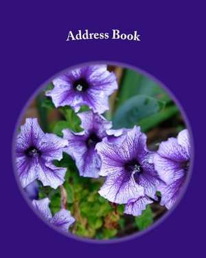 Large Print Flower Address Book de Martha Millbeach