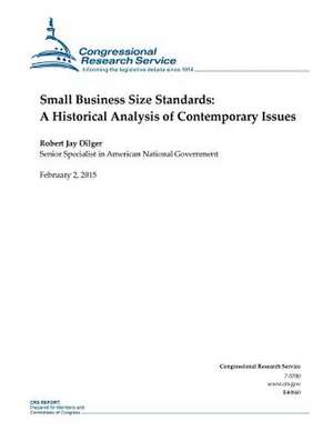 Small Business Size Standards de Congressional Research Service