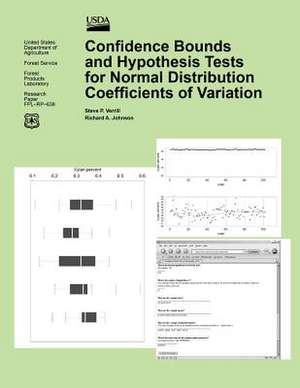 Confidence Bounds and Hypothesis Tests for Normal Distribution of Variation de United States Department of Agriculture