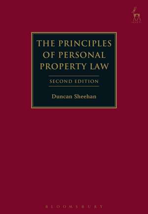 The Principles of Personal Property Law de Duncan Sheehan