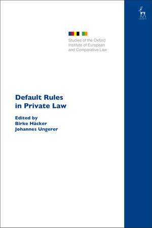 Default Rules in Private Law de Birke Häcker