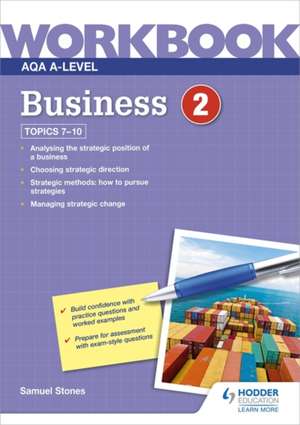 AQA A-Level Business Workbook 2 de Samuel Stones