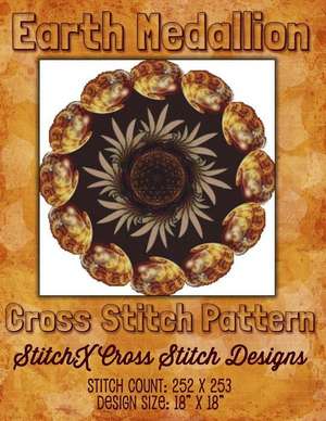 Earth Medallion Cross Stitch Pattern de Tracy Warrington