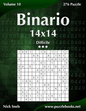 Binario 14x14 - Difficile - Volume 10 - 276 Puzzle