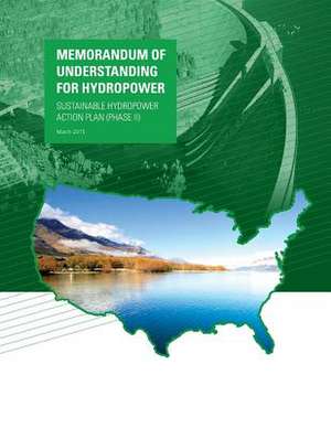 Memorandum of Understanding for Hydropower de Us Dept of Energy