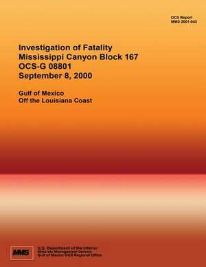 Investigation of Riser Fatality Mississippi Canyon Block 167 Ocs-G 08801 September 8, 2000 de U. S. Department of the Interior