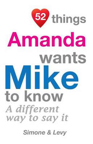 52 Things Amanda Wants Mike to Know de Jay Ed. Levy