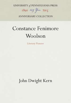 Constance Fenimore Woolson de John Dwight Kern