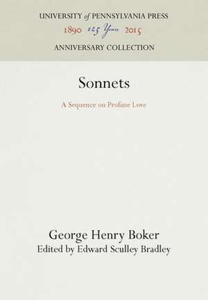 Sonnets de George Henry Boker