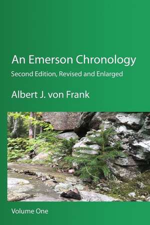 An Emerson Chronology de Von Frank, Albert J.