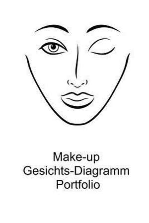 Make-Up Gesichts-Diagramm Portfolio de Sarie Smith