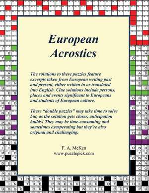 European Acrostics de F. a. McKen