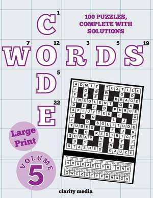 Large Print Code Words Volume 5 de Clarity Media