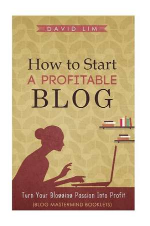 How to Start a Profitable Blog de David Lim